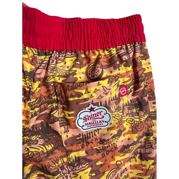 Magellan Outdoors Mens Fish‎ Gear Shorts S Shiner Bock Adventure Swim Trunks - Picture 7 of 9